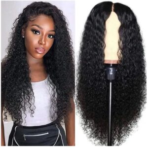 AA Hair Front Wig Womens Brazilian Human Long Curly Lace Wavy Hair Wigs US